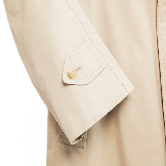 Burberry Vintage Beige Cotton-Blend Balmacaan Coat - Picture 5 of 12